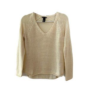 H&M Cream Light Knit Sweater XS